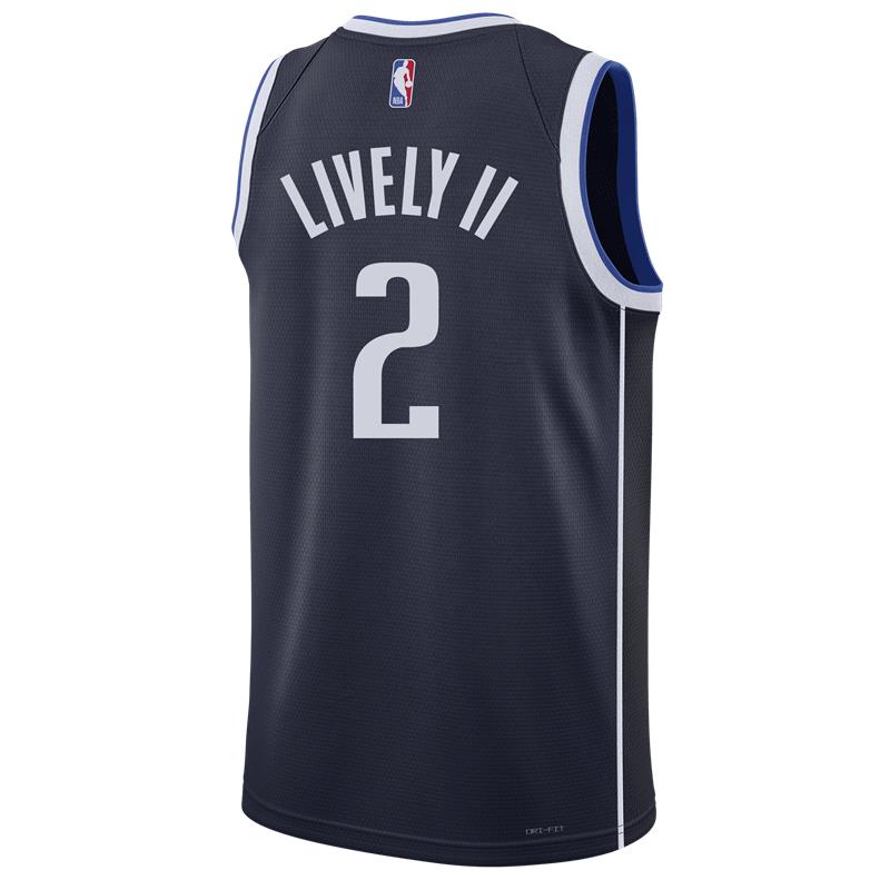 DALLAS MAVERICKS DERECK LIVELY II JORDAN STATEMENT SWINGMAN JERSEY