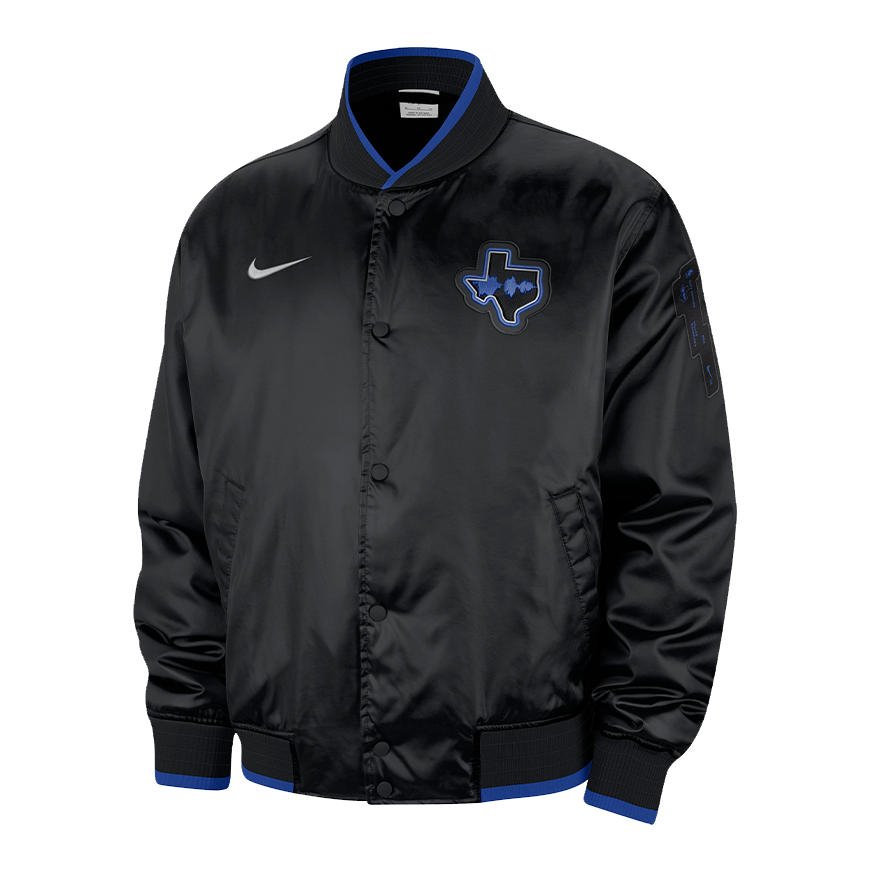 DALLAS MAVERICKS NIKE CITY EDITION LOGO BLACK JACKET