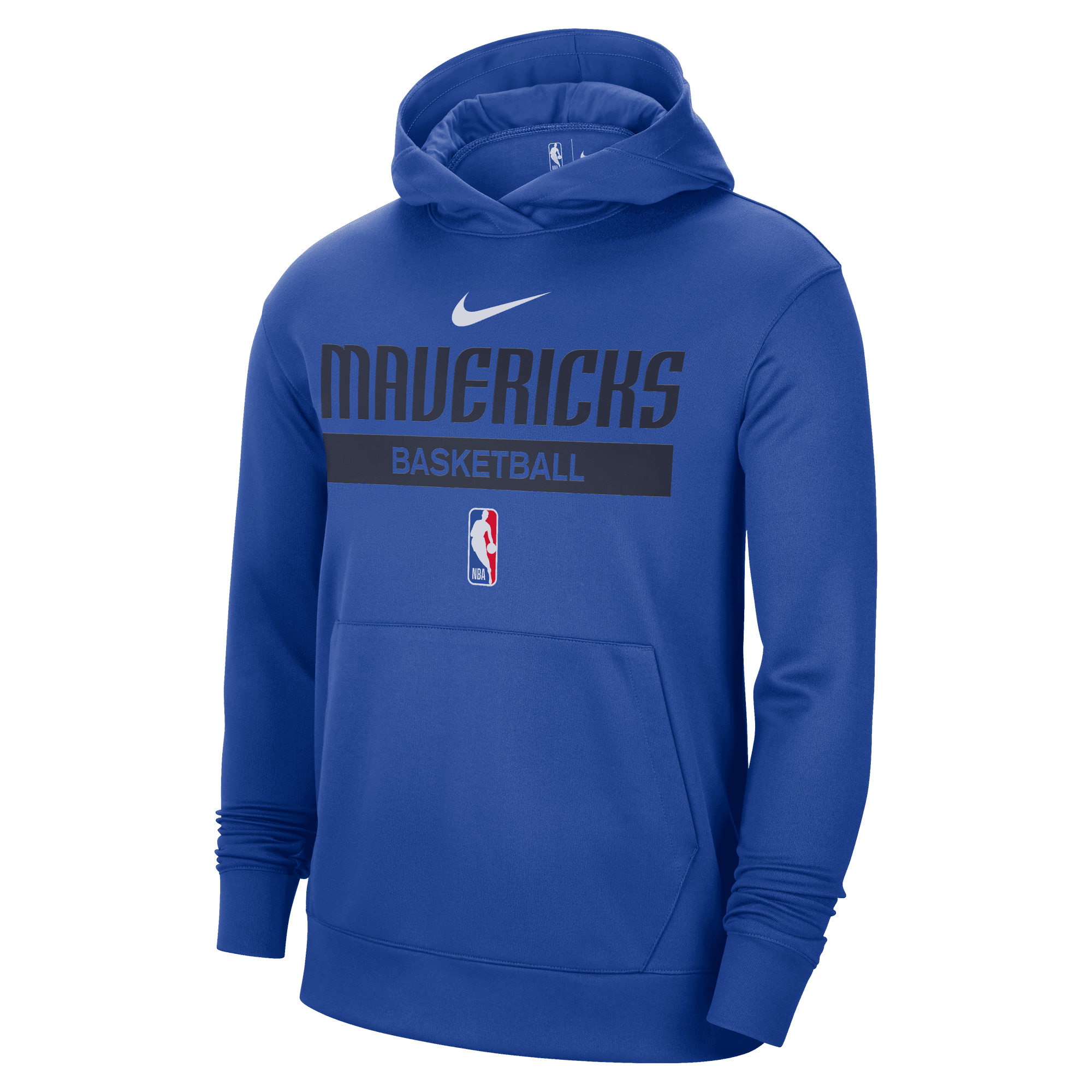 DALLAS MAVERICKS NIKE PRACTICE SPOTLIGHT ROYAL PULLOVER HOODIE Mavs Shop