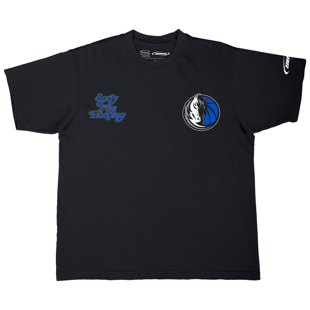 DALLAS MAVERICKS BRAND SEEN BLACK HOOPING SHORT SLEEVE TEE