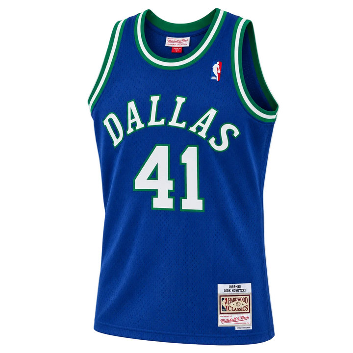 DALLAS MAVERICKS MITCHELL & NESS HARDWOOD CLASSIC AUTHENTIC DIRK NOWITZKI JERSEY