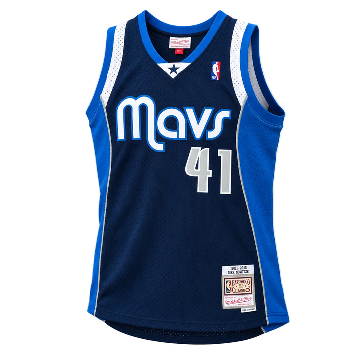 Dallas Mavericks Mitchell & Ness Dirk Nowitzki Navy Swingman Jersey