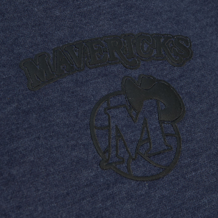 DALLAS MAVERICKS MITCHELL & NESS WOMENS NAVY BLUE FLEECE SHORTS