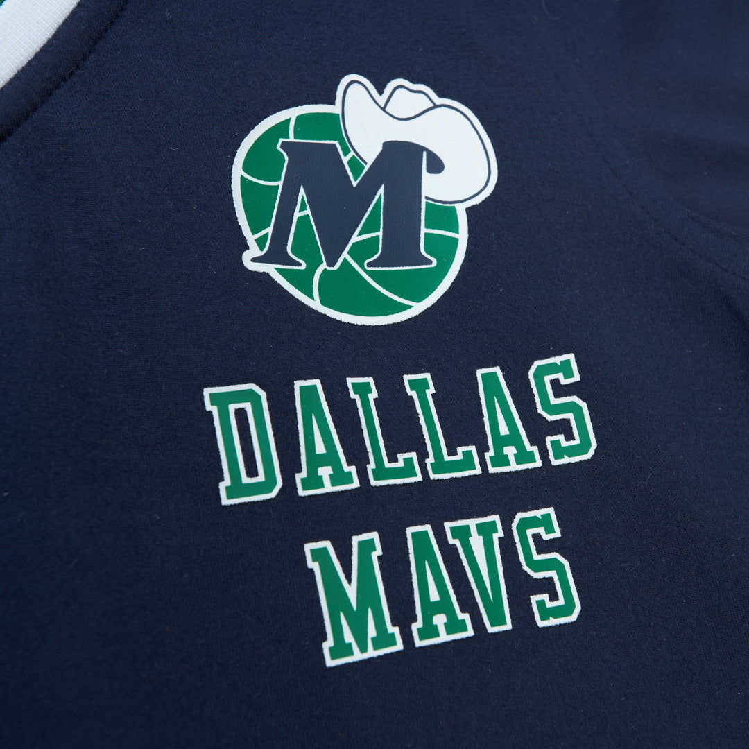 DALLAS MAVERICKS MITCHELL & NESS WOMEN'S NAVY SHORTSLEEVE M-HAT DRESS