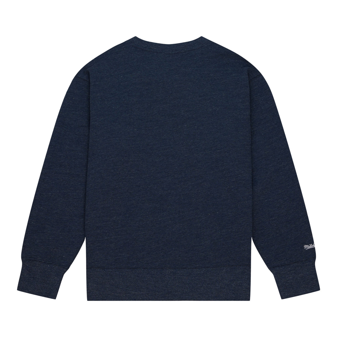 DALLAS MAVERICKS MITCHELL & NESS NAVY BLUE VINTAGE CREWNECK SWEATSHIRT