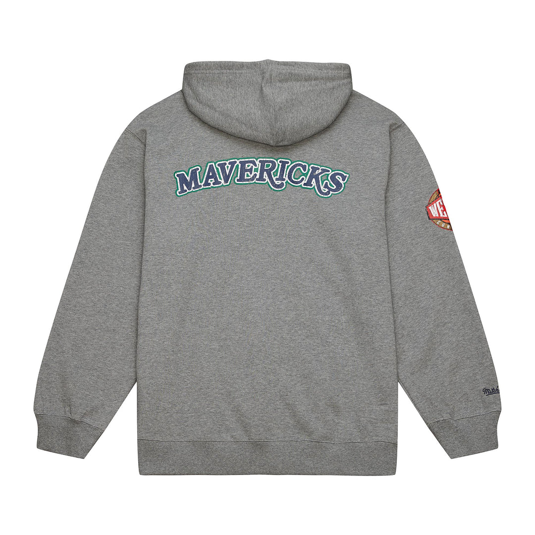 DALLAS MAVERICKS MITCHELL & NESS GREY M-HAT HOODIE