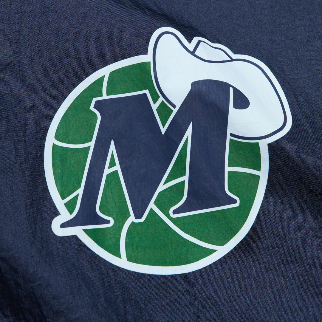 DALLAS MAVERICKS MITCHELL & NESS MEN'S NAVY M-HAT WINDBREAKER HOODIE