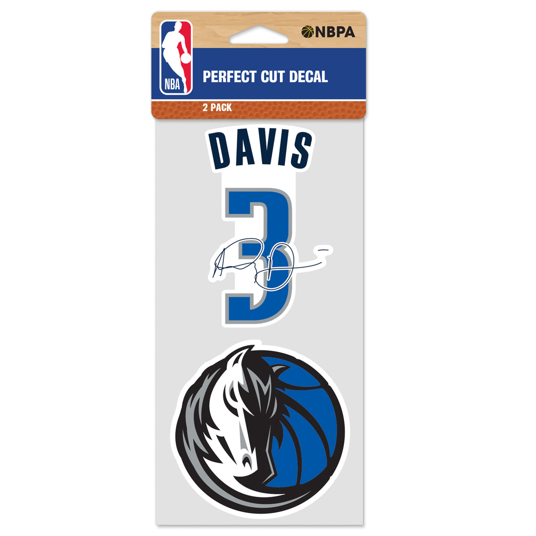 DALLAS MAVERICKS WINCRAFT ANTHONY DAVIS 2 PACK DECAL SET