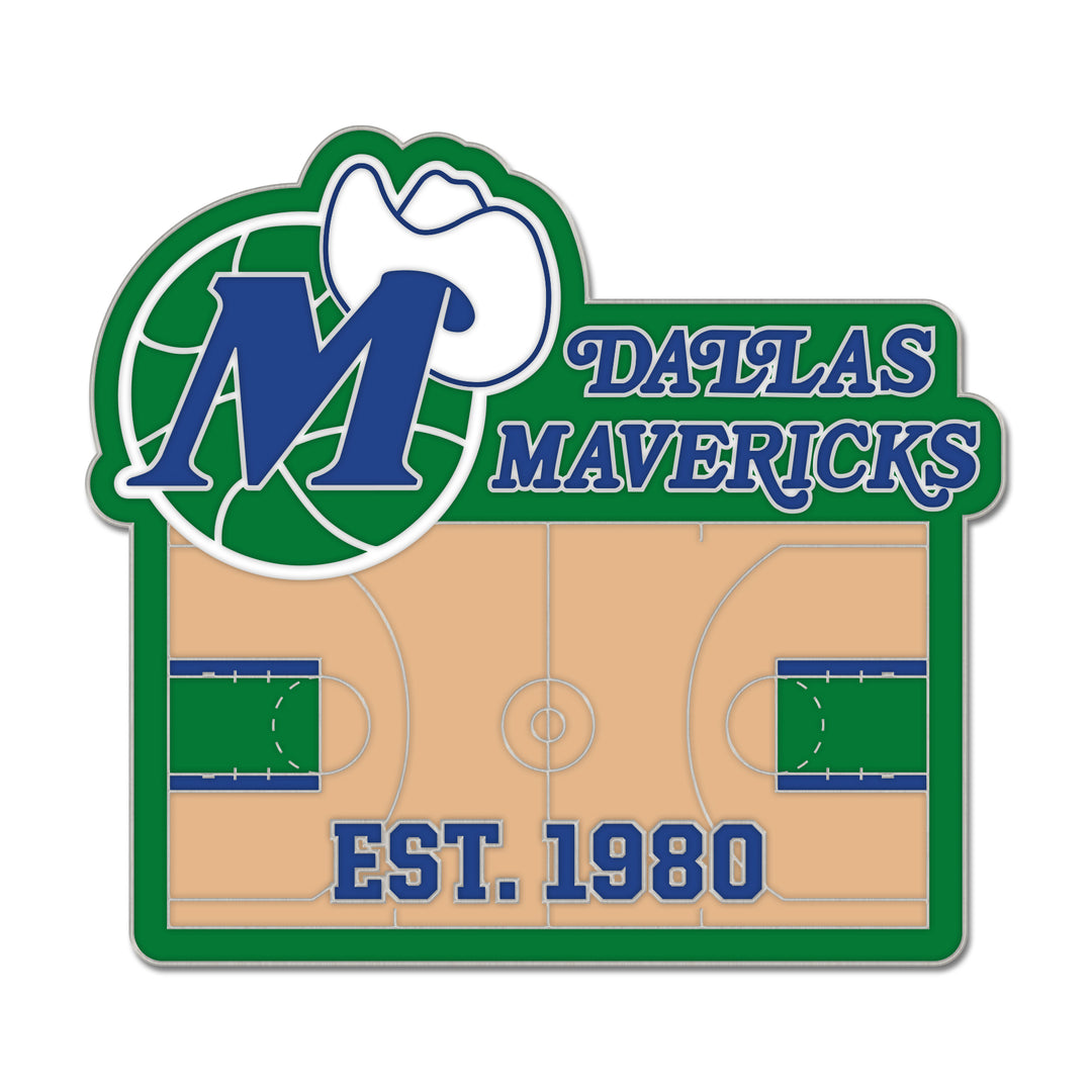 DALLAS MAVERICKS WINCRAFT HARDWOOD CLASSIC COURT PIN