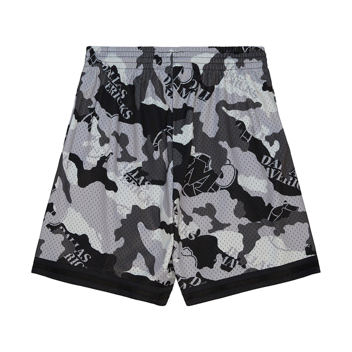 DALLAS MAVERICKS MITCHELL & NESS BLACK CAMO SWINGMAN SHORTS