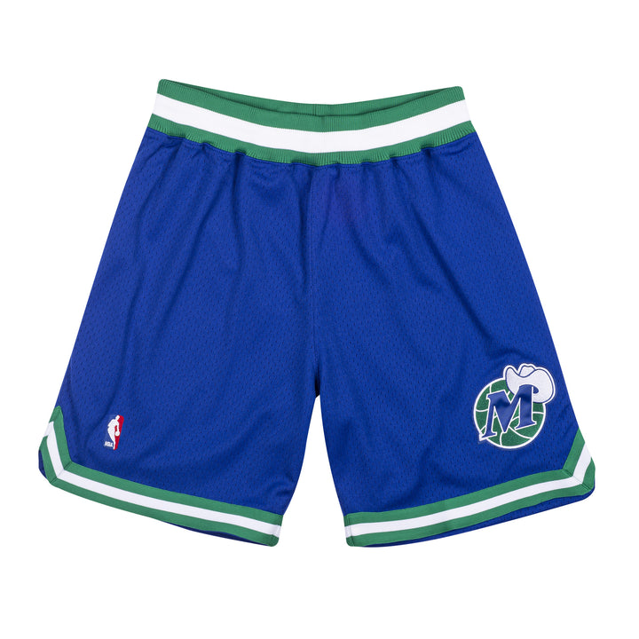 DALLAS MAVERICKS MITCHELL & NESS ROYAL BLUE AUTHENTIC M-HAT SHORTS