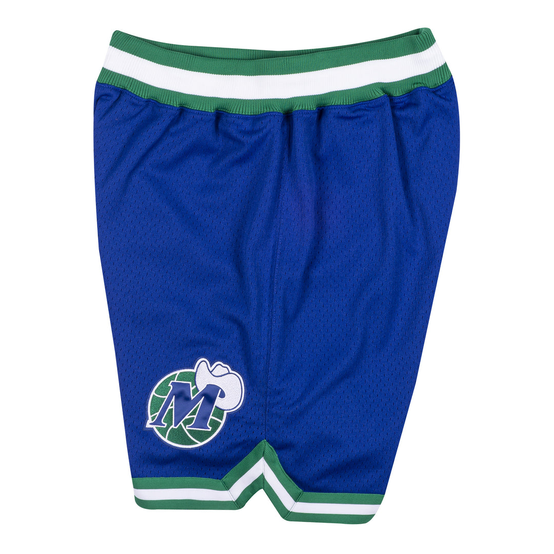 DALLAS MAVERICKS MITCHELL & NESS ROYAL BLUE AUTHENTIC M-HAT SHORTS