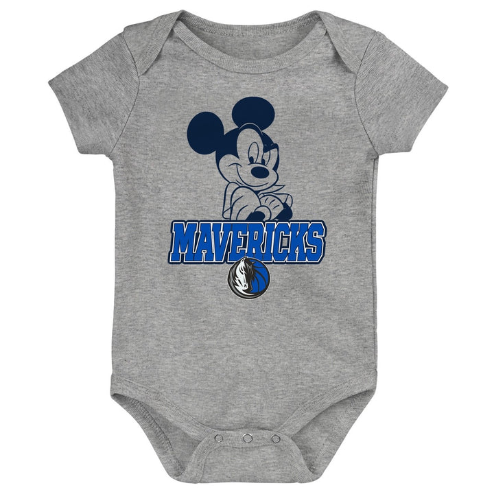 DALLAS MAVERICKS NIKE OUTERSTUFF INFANT 3-PIECE DISNEY THEMED ONESIES