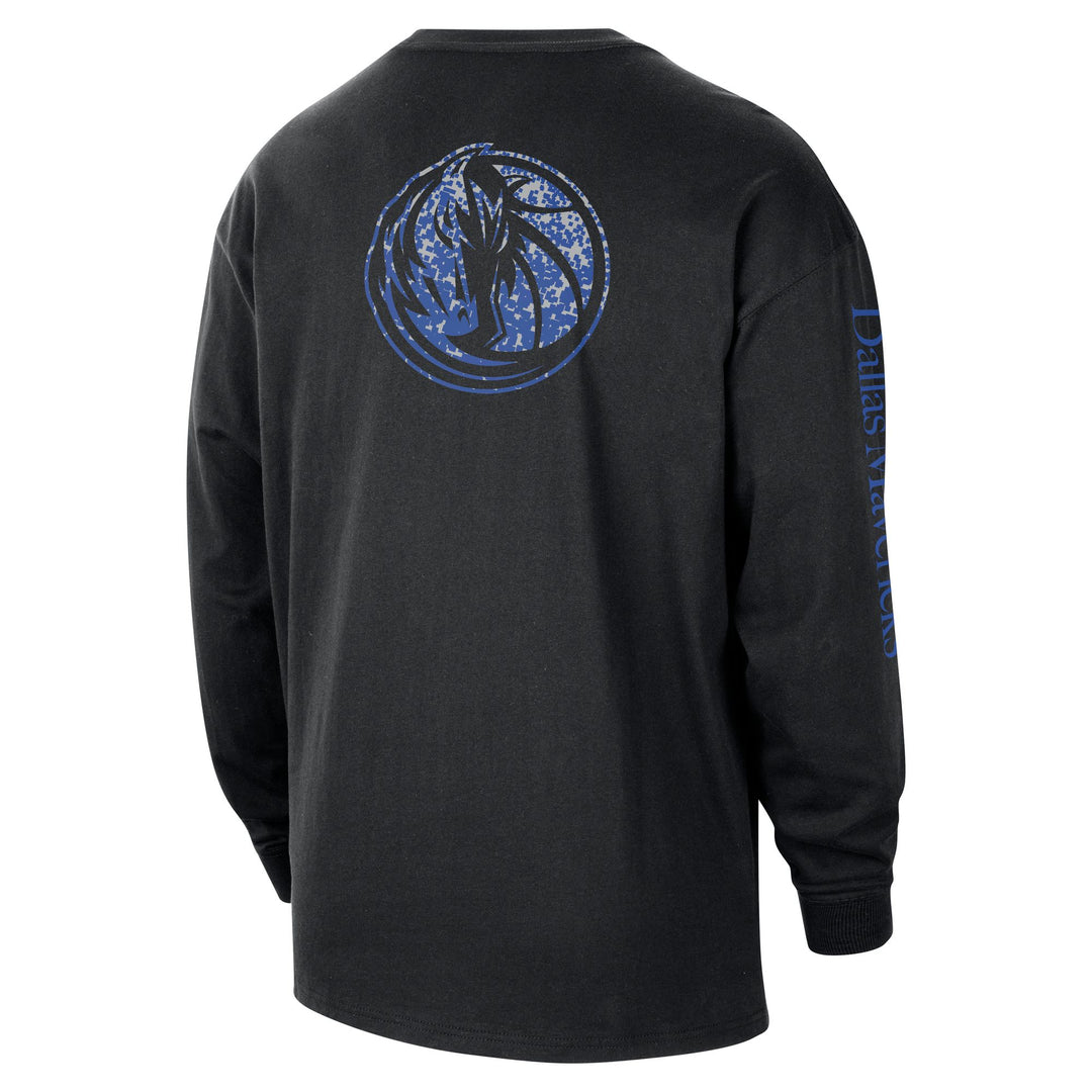 DALLAS MAVERICKS NIKE LONG SLEEVE BLACK CLASSIC TEE