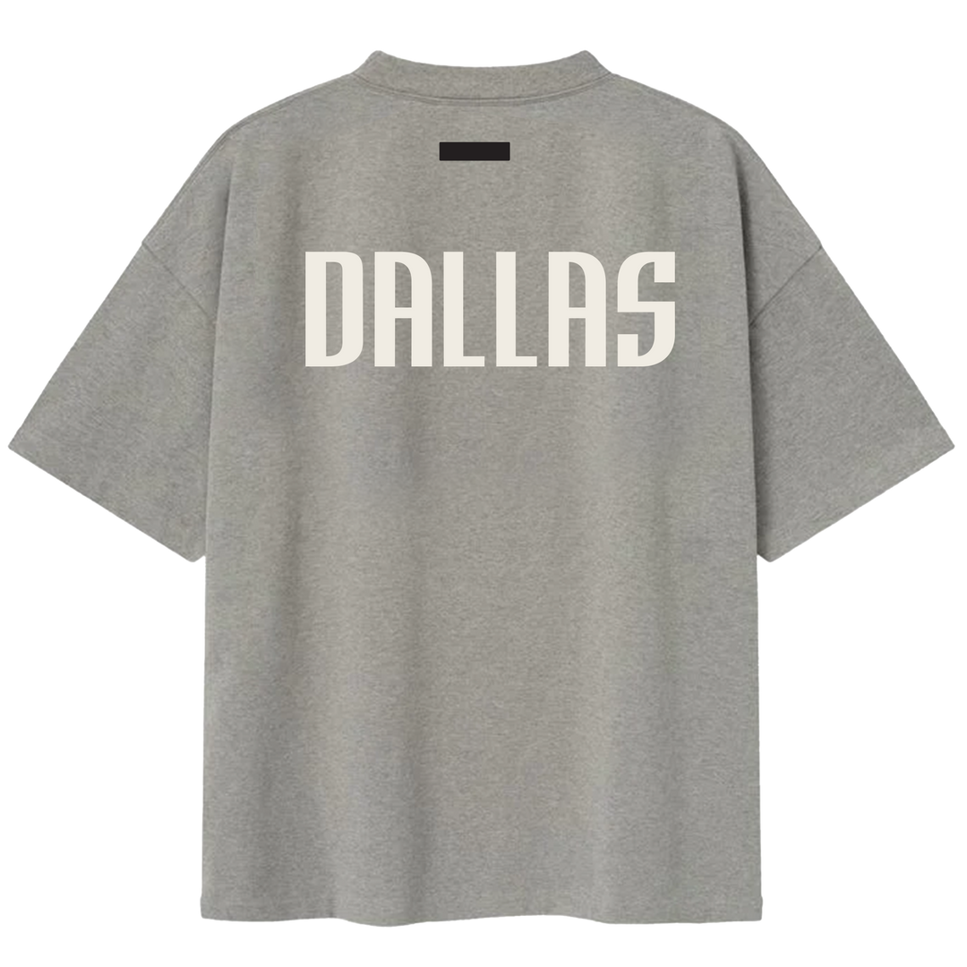 DALLAS MAVERICKS FEAR OF GOD DARK HEATHER ESSENTIALS SHORT SLEEVE TEE