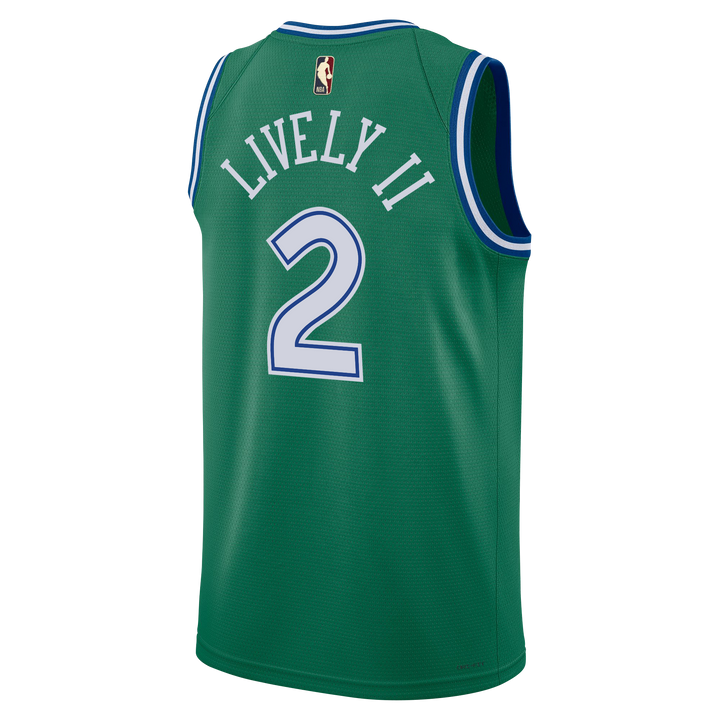DALLAS MAVERICKS NIKE HARDWOOD CLASSIC DERECK LIVELY II SWINGMAN JERSEY