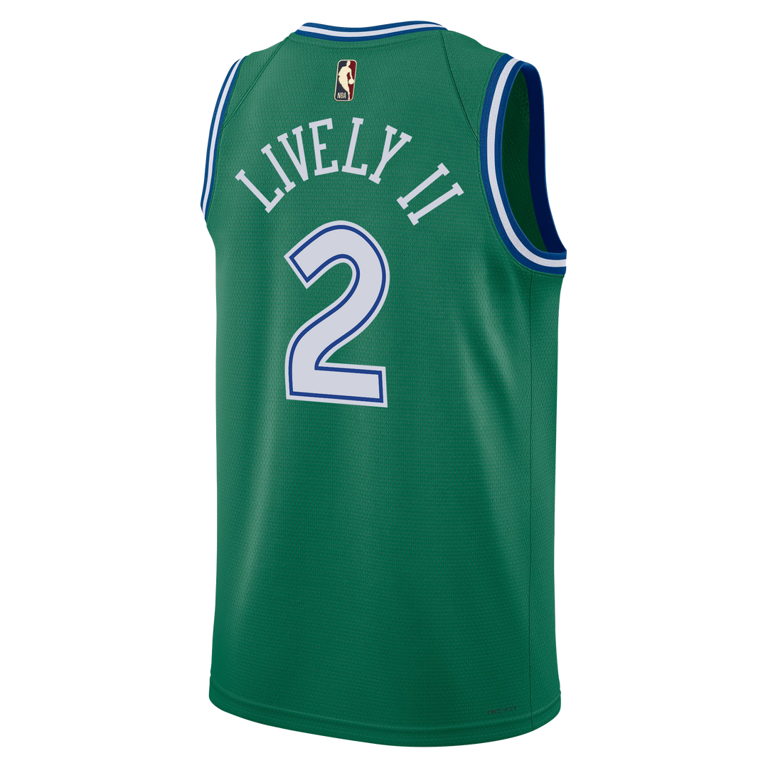 DALLAS MAVERICKS NIKE HARDWOOD CLASSIC DERECK LIVELY II SWINGMAN JERSEY