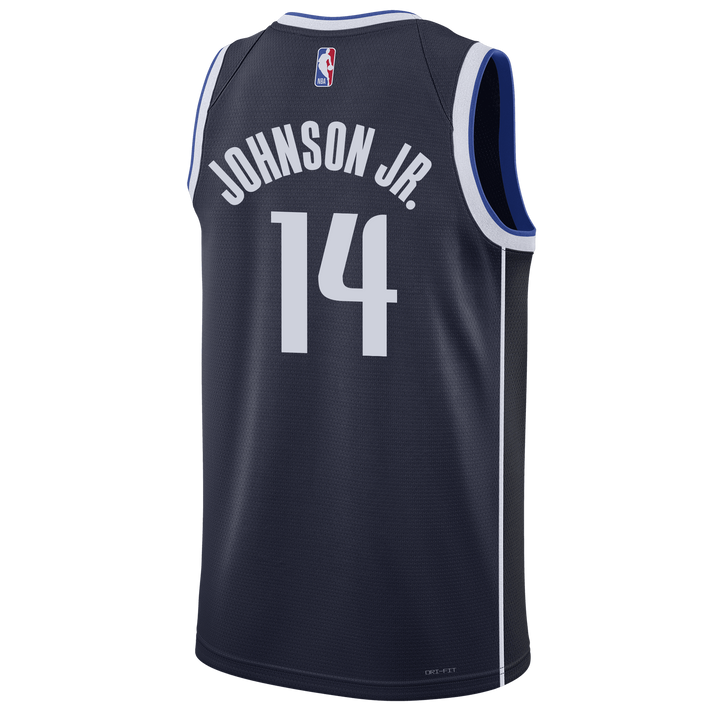DALLAS MAVERICKS NIKE MOREZ JOHNSON JR. STATEMENT SWINGMAN JERSEY