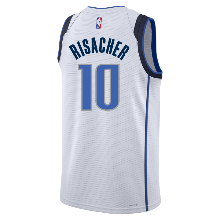 Dallas Mavericks Nike Zaccharie Risacher Association Swingman Jersey