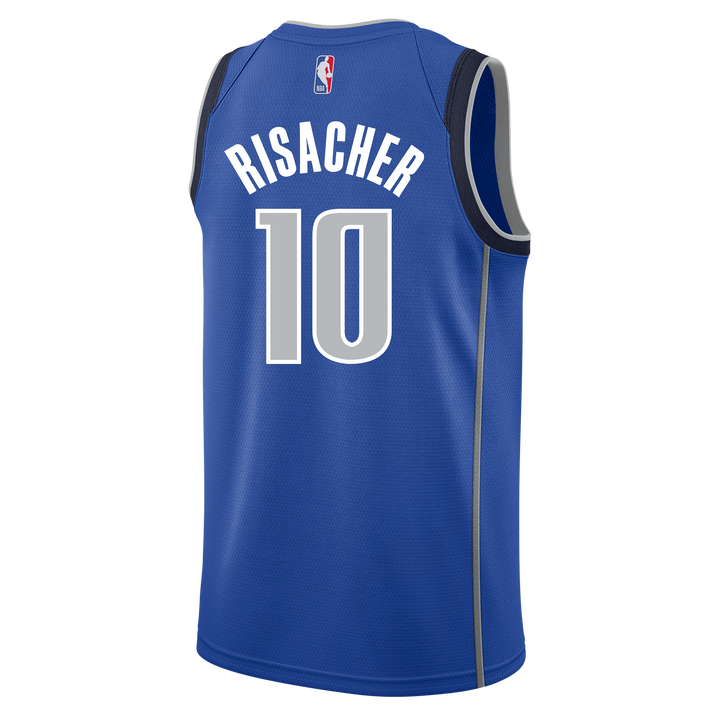 Dallas Mavericks Nike Zaccharie Risacher Icon Swingman Jersey
