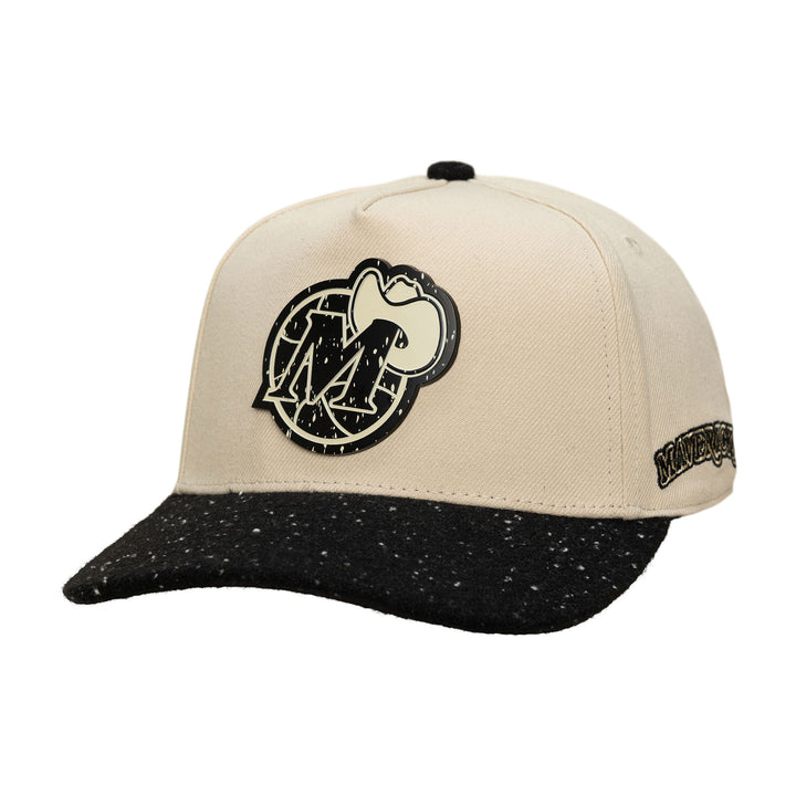 Dallas Mavericks Mitchell & Ness Cream M-Hat Snapback Cap