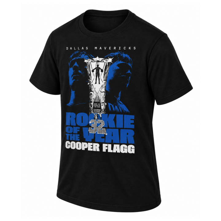 Dallas Mavericks Youth Cooper Flagg Rookie Of The Year Chain Tee