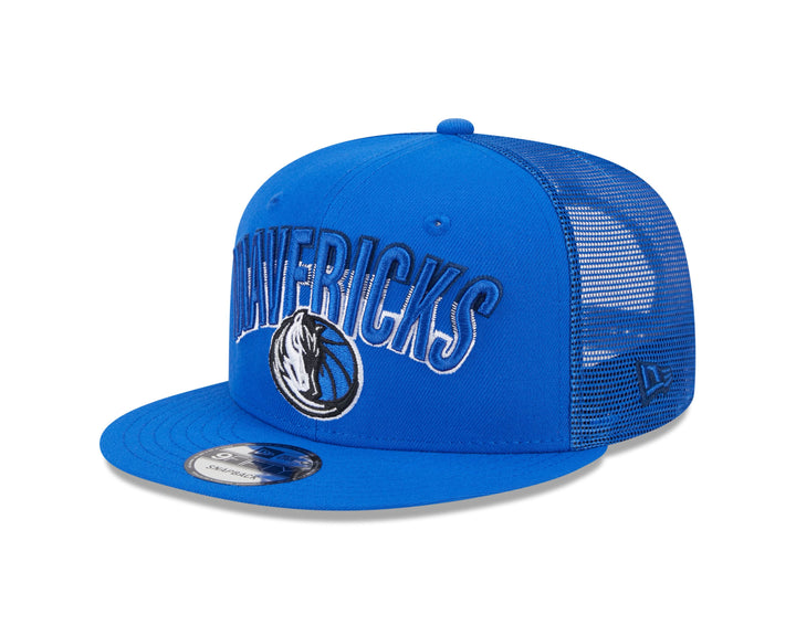 DALLAS MAVERICKS NEW ERA ROYAL BLUE PATTERNED SNAPBACK CAP