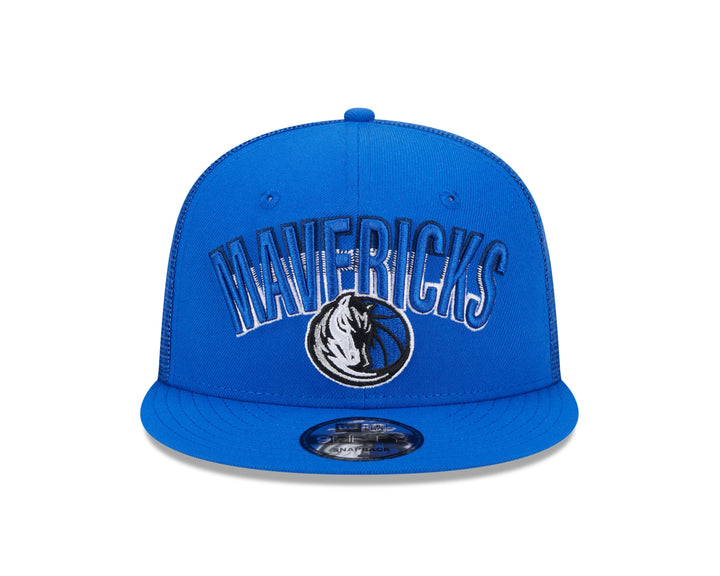 DALLAS MAVERICKS NEW ERA ROYAL BLUE PATTERNED SNAPBACK CAP