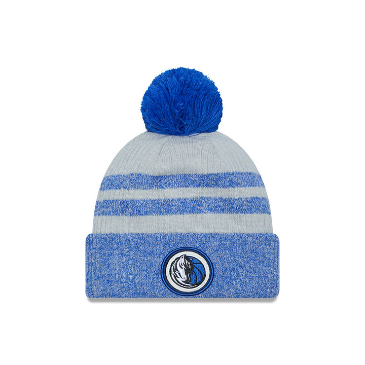 DALLAS MAVERICKS NEW ERA GREY STRIPED POM KNIT