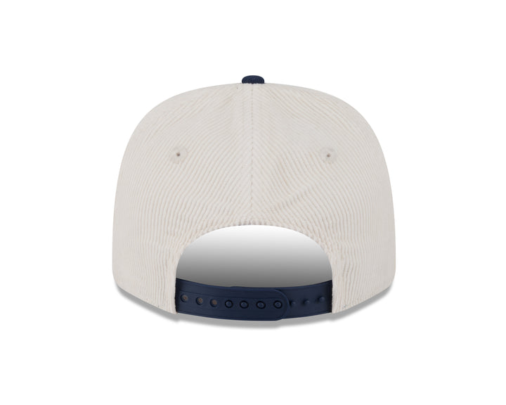 DALLAS MAVERICKS NEW ERA TWO TONED CREAM AND ROYAL SNAPBACK CAP