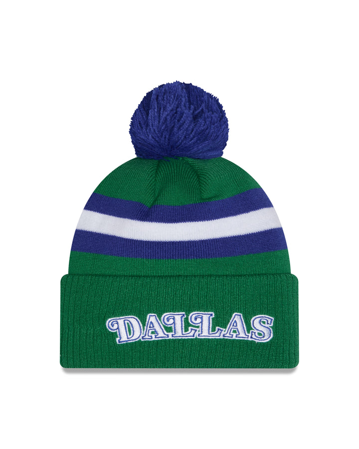 DALLAS MAVERICKS NEW ERA HARDWOOD CLASSIC YOUTH POM KNIT