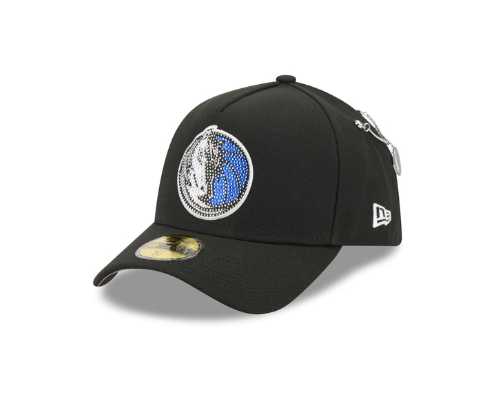 DALLAS MAVERICKS NEW ERA FITTED BLACK CHAIN  DRAFT CAP