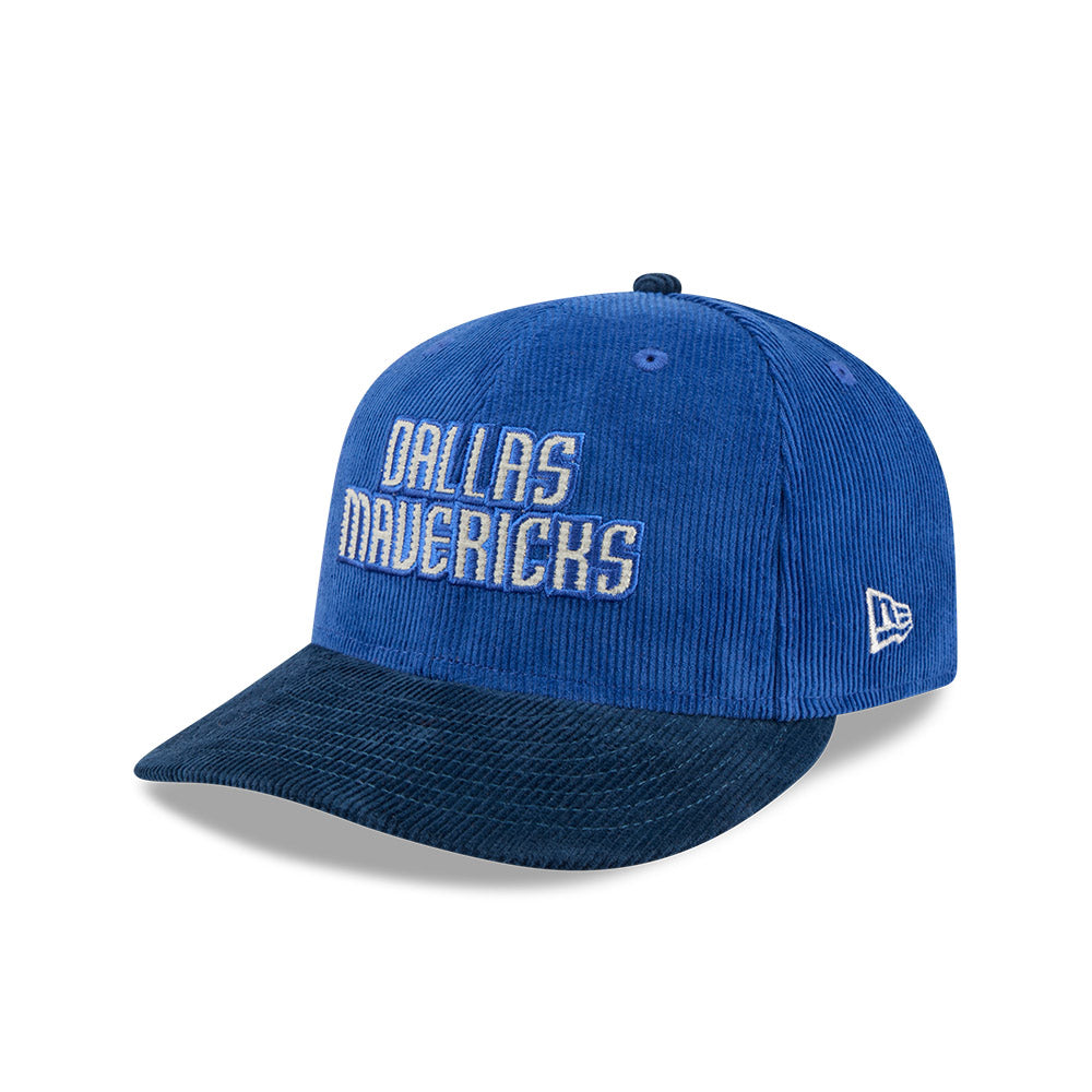 Dallas Mavericks New Era Navy Corduroy Snapback Cap