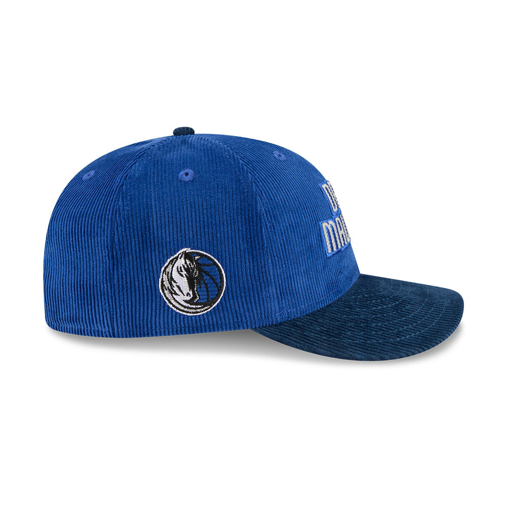 Dallas Mavericks New Era Navy Corduroy Snapback Cap