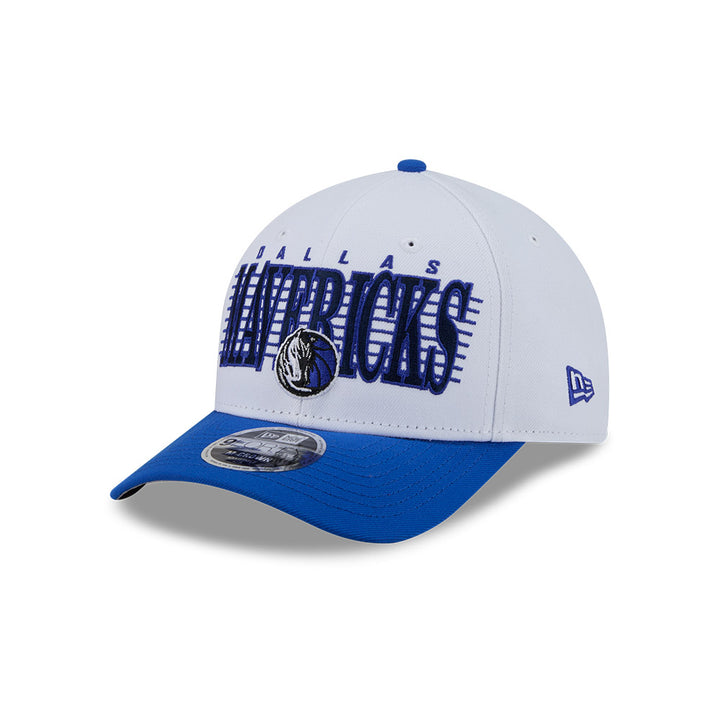 Dallas Mavericks New Era White Retro Wordmark Snapback Cap