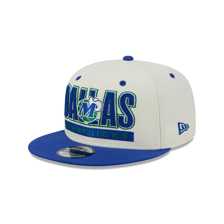 Dallas Mavericks New Era Cream Hardwood Classic Snapback Cap