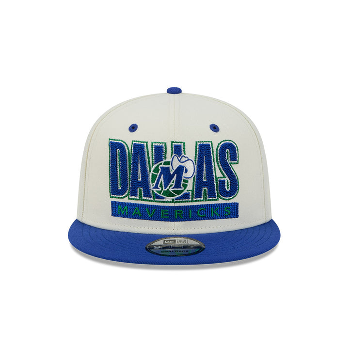Dallas Mavericks New Era Cream Hardwood Classic Snapback Cap