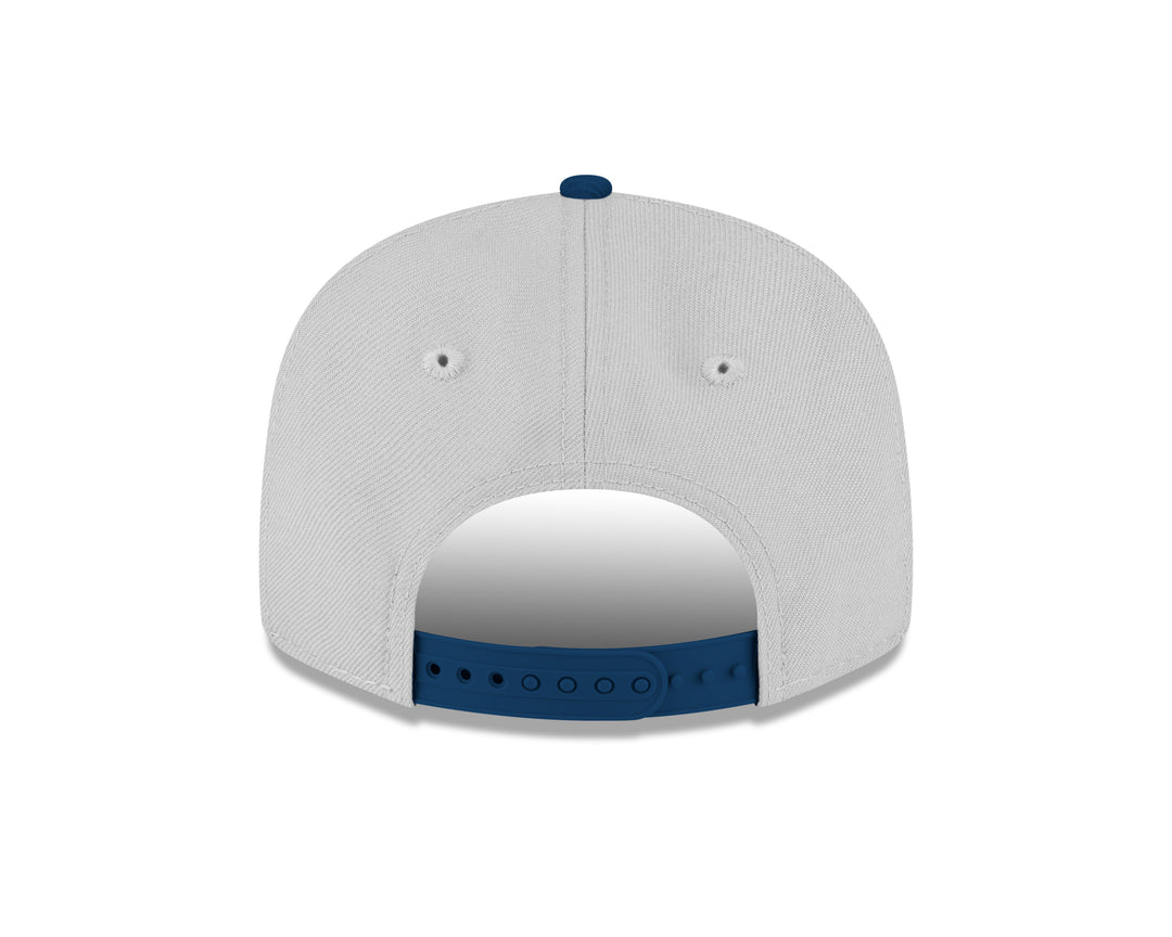 DALLAS MAVERICKS NEW ERA TWO TONED GREY AND NAVY 950 SNAPBACK CAP