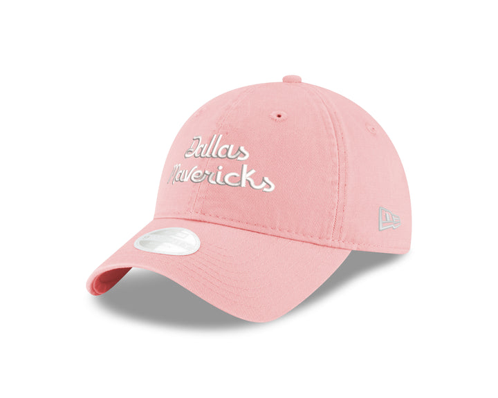 DALLAS MAVERICKS NEW ERA PINK SCRIPT 920 ADJUSTABLE CAP