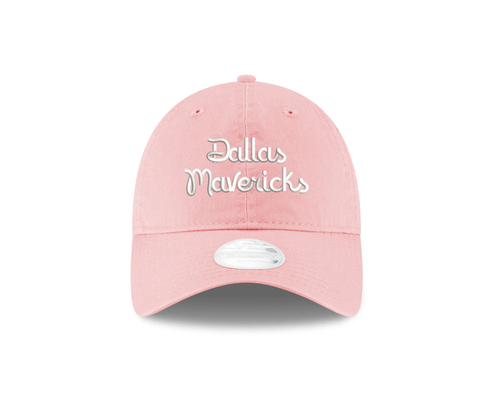 DALLAS MAVERICKS NEW ERA PINK SCRIPT 920 ADJUSTABLE CAP