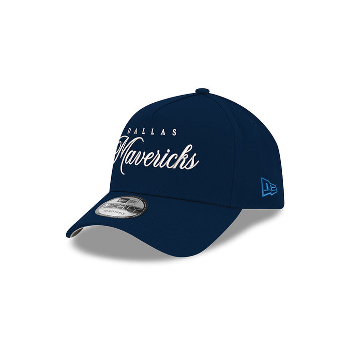 Dallas Mavericks New Era Navy Script Snapback Cap