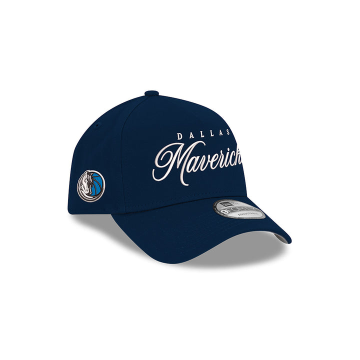 Dallas Mavericks New Era Navy Script Snapback Cap
