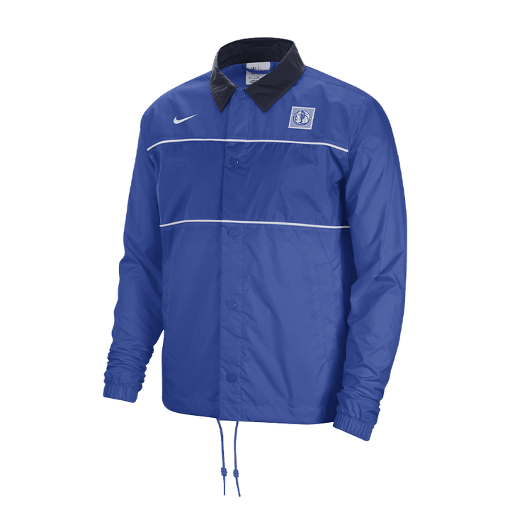 DALLAS MAVERICKS NIKE ROYAL BLUE FULL-BUTTON JACKET