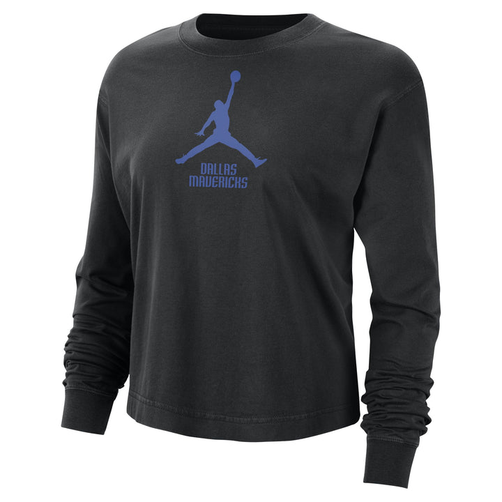 DALLAS MAVERICKS NIKE WOMEN'S BLACK LONG SLEEVE JORDAN TEE