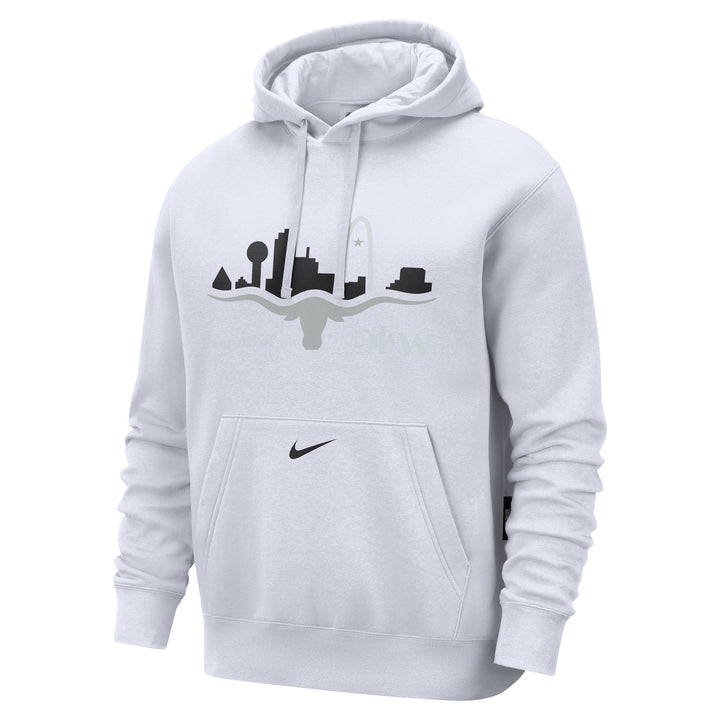 DALLAS MAVERICKS NIKE CITY EDITION 2024-25 WHITE SKYLINE HOODIE