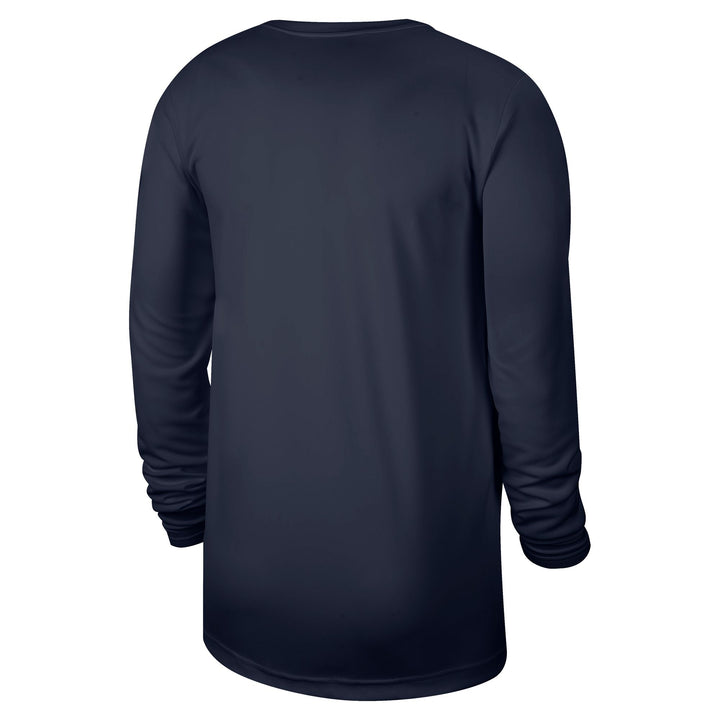 DALLAS MAVERICKS NIKE NAVY PRACTICE LONGSLEEVE TEE