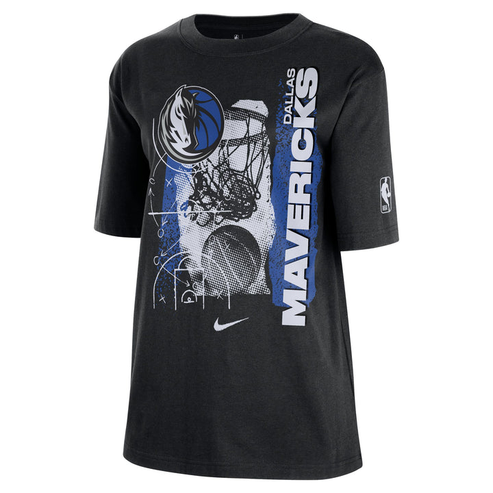 DALLAS MAVERICKS NIKE WOMENS VINTAGE HOOP SHORT SLEEVE TEE