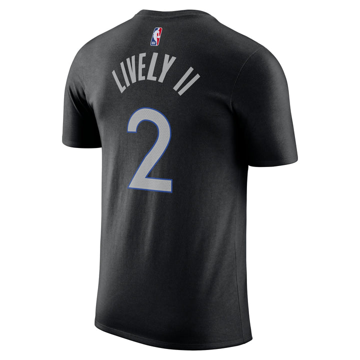 DALLAS MAVERICKS NIKE 2025-26 CITY EDITION DERECK LIVELY II NAME & NUMBER TEE