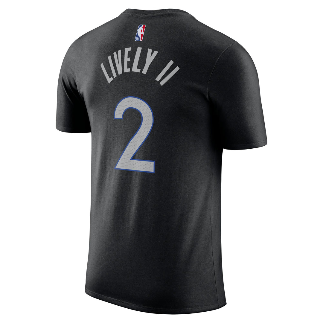 DALLAS MAVERICKS NIKE 2025-26 CITY EDITION DERECK LIVELY II NAME & NUMBER TEE