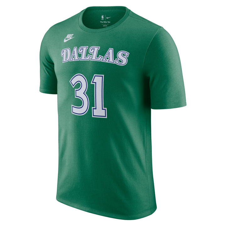 DALLAS MAVERICKS NIKE HARDWOOD CLASSIC THOMPSON NAME & NUMBER TEE